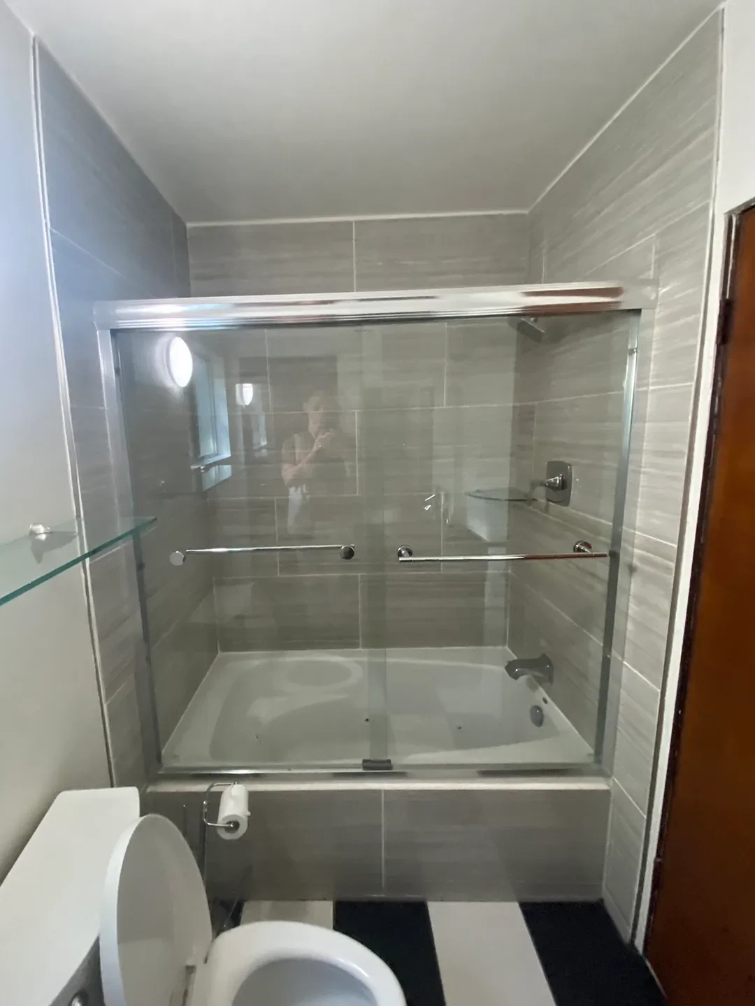 Before & After: A Nightstand Became a Vanity and This Guest Bath Went From Drab to Fab
