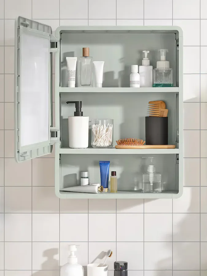 This $20 IKEA Medicine Cabinet Gives You Open AND Closed Storage (It’s Almost Unfair)