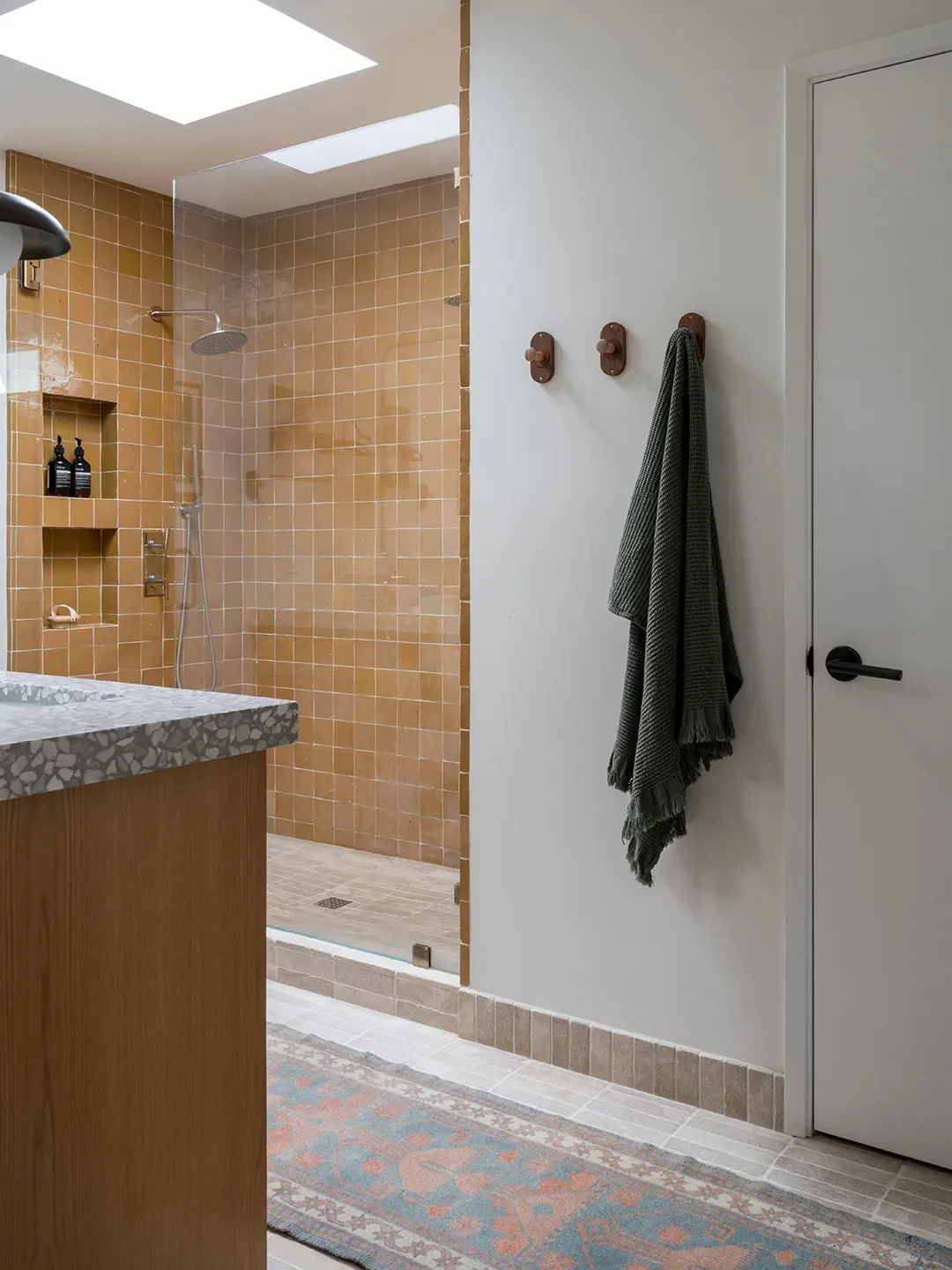 This Designer Worked Layout Wizardry in Her Bathroom and Squeezed in a Double Shower