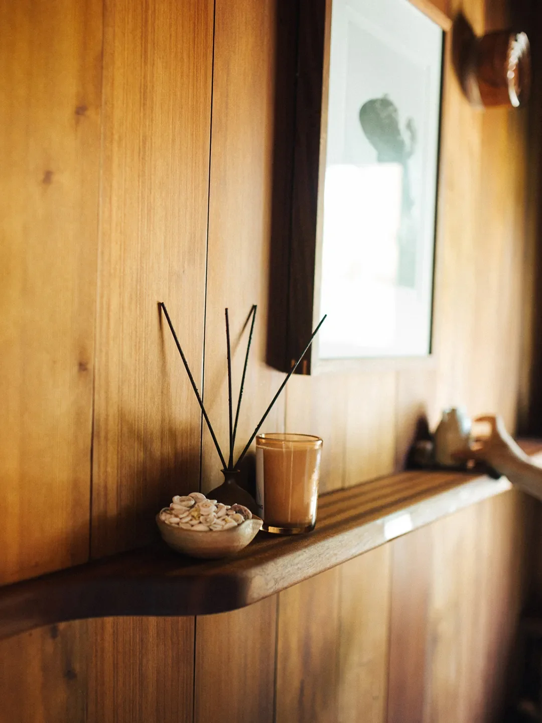 This Esthetician's Wood-Wrapped Bathroom Is Basically a Spa Day in Disguise